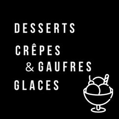 la carte des desserts - les Tamarins à Vauville