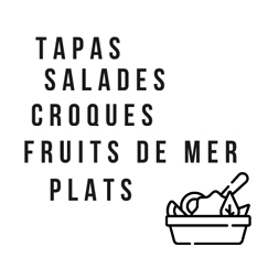 la carte des tapas de la Cabane - les Tamarins à Vauville