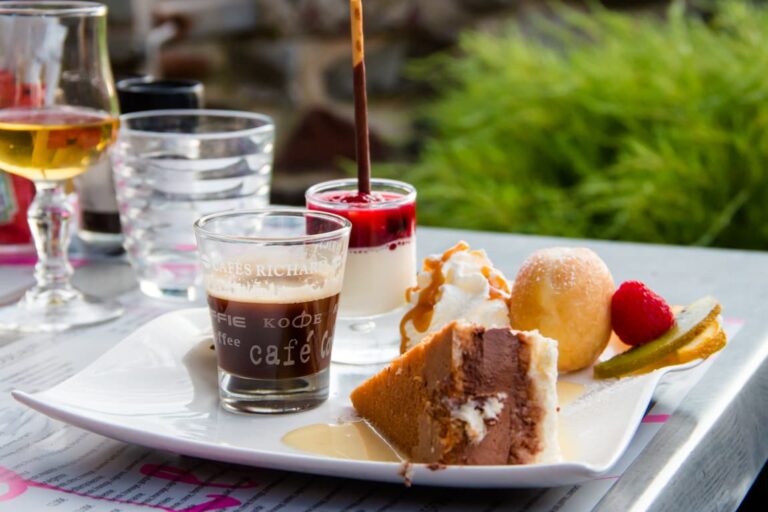 Desserts gourmands du restaurant les Tamarins de Vauville